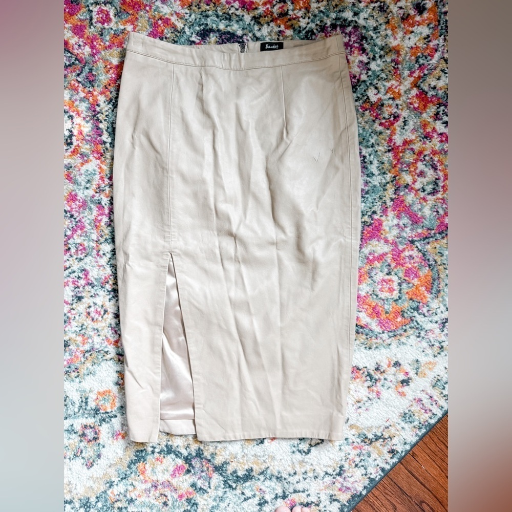 Bardot Faux Leather Skirt